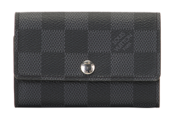 Louis Vuitton 6 Key Holder, Canvas, Damier Graphite, NFC, B, 3*